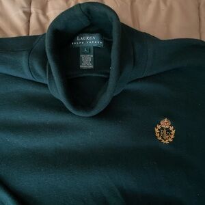 Ralph Lauren Dark Green Turtleneck with Logo